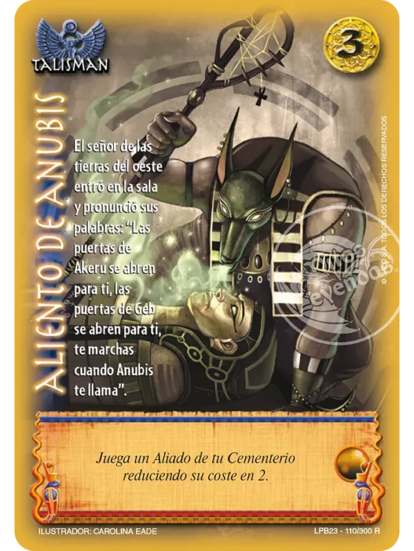 Aliento de Anubis Leyendas PB 3.0 – Reales