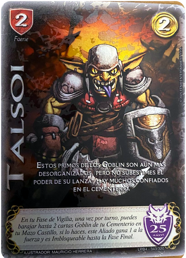 Talsoi 25 años foil